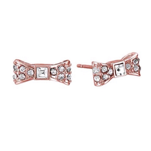KATE SPADE • Rose Gold Ready Set Bow Earrings - Picture 1 of 4
